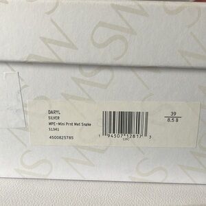 Daryl Silver snake print brand new comes with Dust Bag